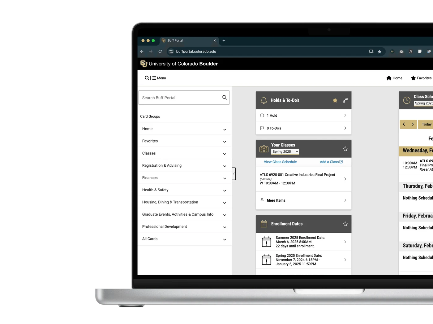 The full dashboard with the articles card among the other portal cards.