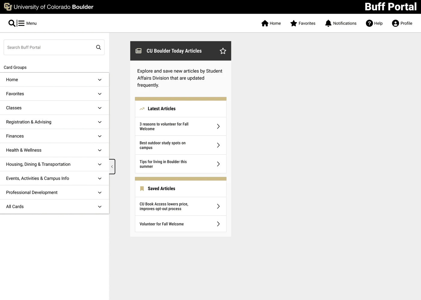 The article card in the live dashboard column, alongside academic cards.