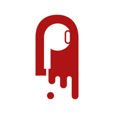 The Vocali mark, an ear shape with a drip beneath it.